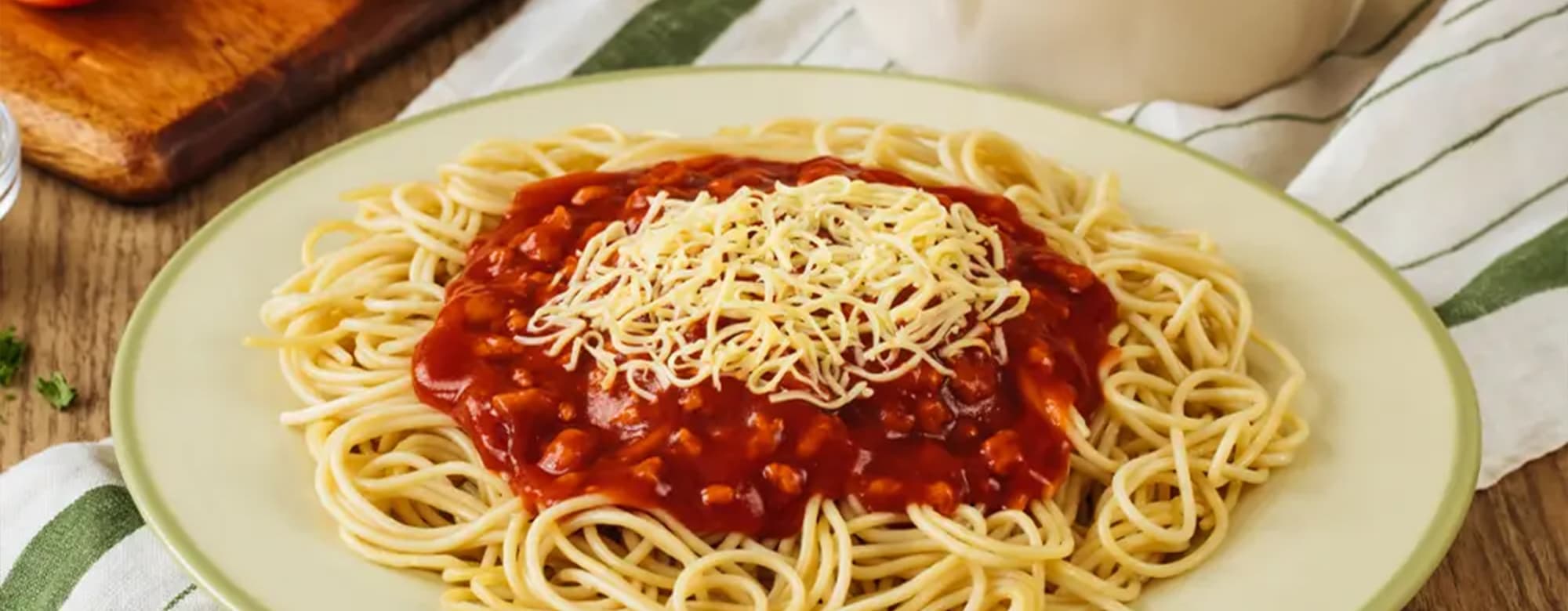 Close shot of food