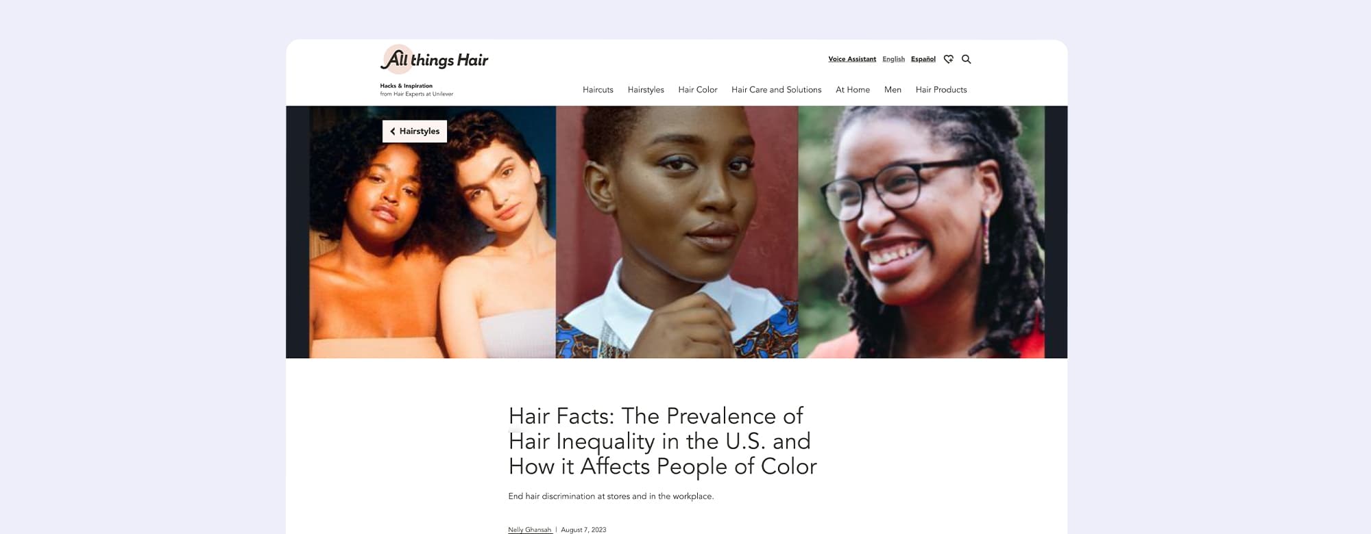Hair Inequality by ATH