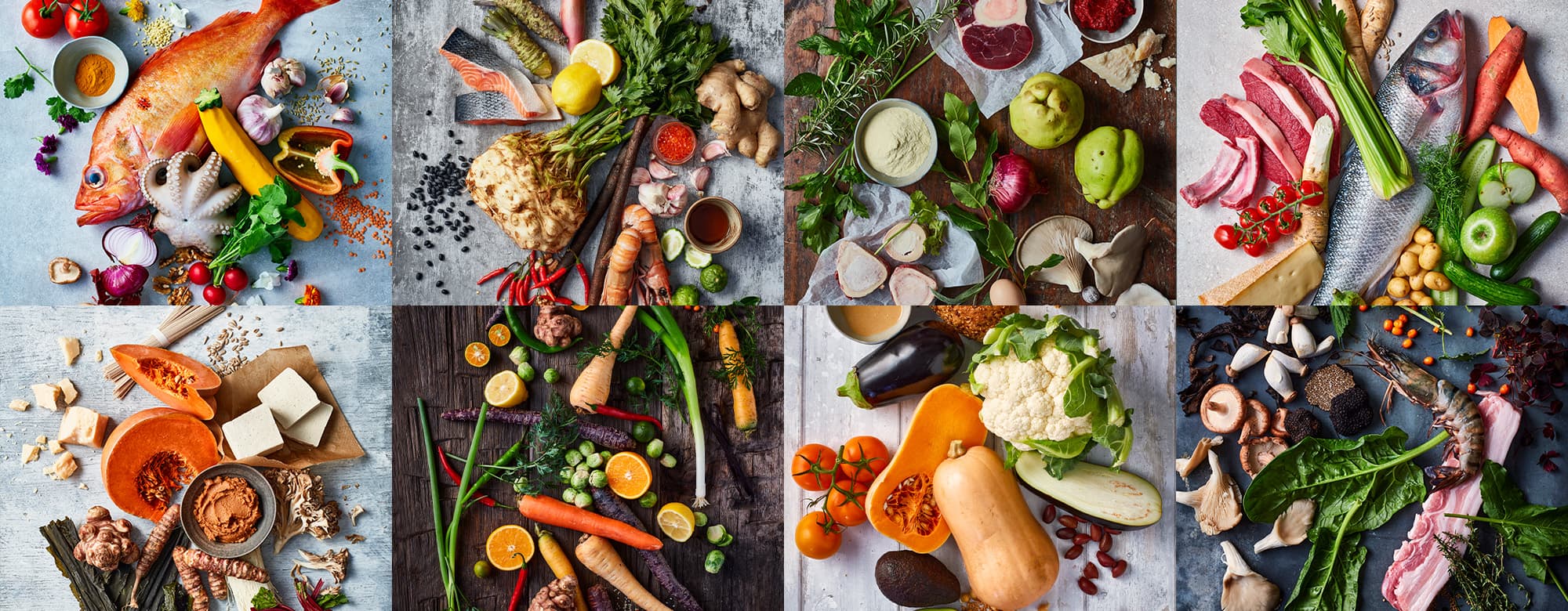 Collage of meals